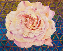 "Eternal Rose Spirit" by Madeena Shafiq, Oil and Acrylic on Canvas