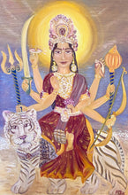 "Shakti on the Beach" by Madeena Shafiq, Oil on Canvas