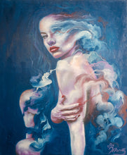"Steel Die Mis Aan" (Light the Mist), Marz Pacheco, Oil on Gallery Wrapped Canvas