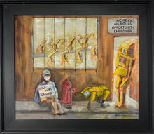 "We Will Work for Food" by Mike Bauerkemper, Oil on Canvas