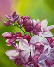 "Lilac Dreams" by  Milana Waldron, Oil on Canvas
