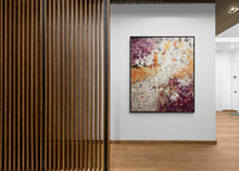 "Orange Heritage" by Mimi Silverman, Mixed Media on Canvas
