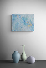 "LXXXXIV (94) - Blue" by Minako Yamano Zienowicz, Mixed media on Wood Panel