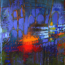 "Luminous Nite" by Mira M. White, Mixed M. Media on Canvas
