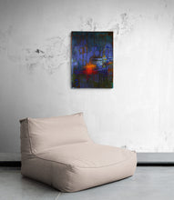 "Luminous Nite" by Mira M. White, Mixed M. Media on Canvas