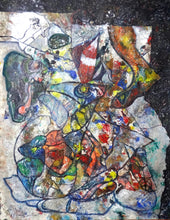 “Deep Sea Creature Voice” By Akira Kamita, Acrylic on Canvas