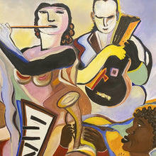 "Musician" by Mina Katoozi, Acrylic on Canvas