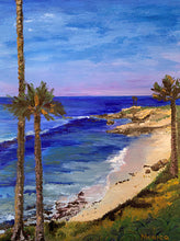 “Serene Beach” By Monica List, Acrylic on Wood Cradled Panel