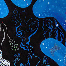 “The Celebration" by Nathalie Gribinski, Acrylics and oil Markers on Canvas