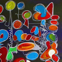 “Baby Boom” by Nathalie Gribinski, Acrylics and oil Markers on Canvas