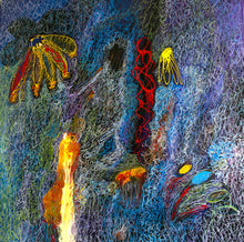 “Woman in Yellow” by Nathalie Gribinski, Acrylics on Canvas
