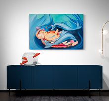 "The Blue Nature and Me" by Nyx Sanguino, Oils on Canvas