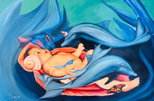 "The Blue Nature and Me" by Nyx Sanguino, Oils on Canvas