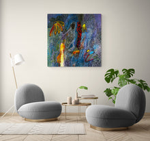 “Woman in Yellow” by Nathalie Gribinski, Acrylics on Canvas