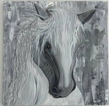 "Grey Grace" by Naymesh Patel, Acrylic on Canvas
