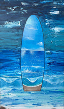"Midnight Surfer" by Naymesh Patel, Acrylic on Wood