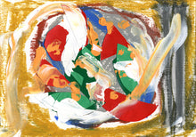 "A Salad Riot" by Oshi, Mixed Media on Paper
