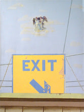 "Old Sign on Washington Beach" By Irina Chelyapov, Mixed Media on Canvas