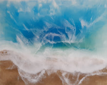 "Shore Break" by Peggy Klauss, Resin on Canvas