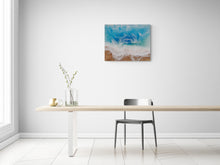 "Shore Break" by Peggy Klauss, Resin on Canvas