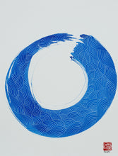 "Whole(ness)" by Mehru Pekus, Blue ink and Pen on Heavy Weight Paper