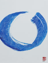 "Whole(ness)" by Mehru Pekus, Blue ink and Pen on Heavy Weight Paper