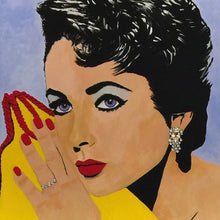 “Elizabeth” by ﻿Bonnie Perlin, Embellished Acrylic on Canvas