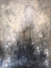 “Prayer by the Candles”  By Yaeli Fine Art, Acrylic and Gold Leaf on Canvas