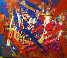 "Punk Cubism" By Tim Galimany, Mixed Media on Canvas