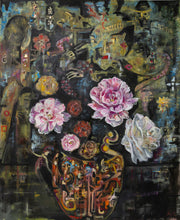  “I Dreamed of Peonies” By Kate Wood,  Oil on Canvas. 