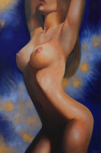 "Blue Obsession" by Salomeh Nikzadeh,  Oil on Canvas