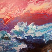 "Burning Sky As Gaia Wept" by Shae Price, Acrylic, Sealed with Resin in Canvas