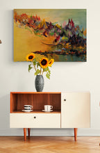 "Dragon Mountain" by Shida Rad, Oils on Canvas