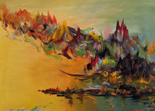 "Dragon Mountain" by Shida Rad, Oils on Canvas