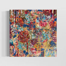"Timeless" by Sara Stoffmacher, Acrylic and Gold Leaf on Canvas
