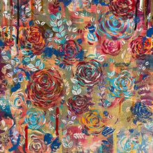 "Timeless" by Sara Stoffmacher, Acrylic and Gold Leaf on Canvas
