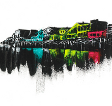 "Fisherman's Wharf, Monterey” By Holden Van Howe, Hand Embellished Giclee on Canvas