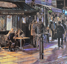 “The Three Greyhounds” By Keith Oelschlager, Acrylic on Canvas