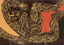 "Displaced-1” By Ritu Dhillon, Mixed Media on Art Paper