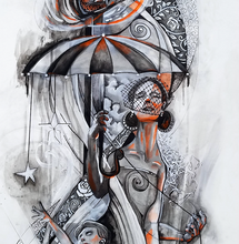“Fire & Rain” By Miles Davis - Massive Burn Studios, Mixed Media on Canvas