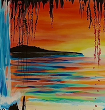 “Sharksmouth Cave” By Dan Arcoleo, Acrylic on Canvas