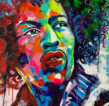 “Jimi“ By Chaya De Silva, Acrylic on Canvas