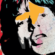 “Mick” By Carol Levin, Printed on Metallic Paper & Acrylic
