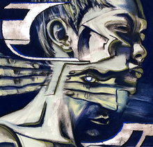 “Untitled 2” by Nathon, Pastel & Charcoal on Paper