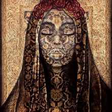 "Redemption" by Jorge Algraves, Mixed Media on Rug