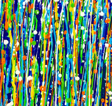 ''Rain Over Spring Grass'' By Mihaela Stoenescu, Acrylic on Canvas