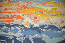 "6:30 p.m."By Gloriana Sandoval, Mixed Media on Wood Panel