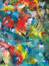 “Life in Color” By Georgina Pillai, Acrylic on Canvas