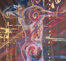 “Dance Movement n.3” By Yader Marques, Mixed Media on French  Paper