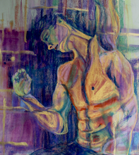 “Dance movement  n.5” By Yader Marques, Mixed Media on French Paper